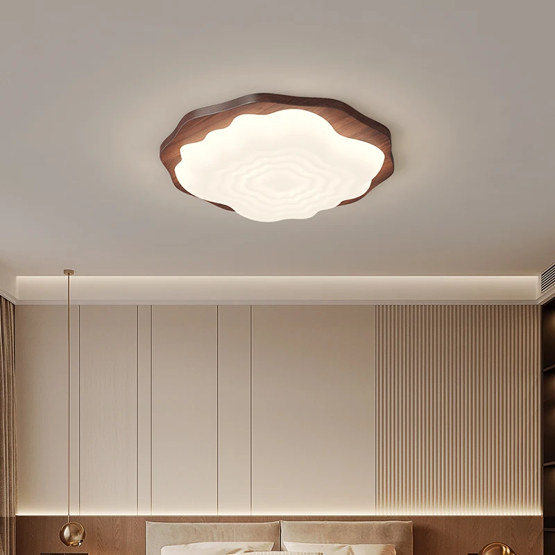 Rosewood LED Ceiling Light Bedroom Lighting Woodiness Living Room Balcony Indoor Pendant Lights Modern Home Interior Decor Lamp image 3