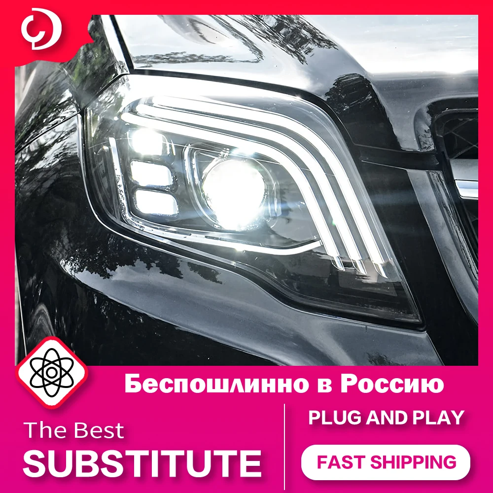 AKD Car Styling Headlights for GLK 2008-2015 X204 Change Maybach design DRL Turn signal light Led Projector Auto Accessories