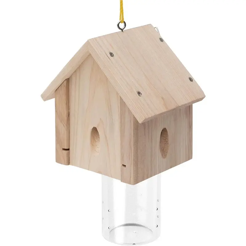 A93Z Carpenter Bee Trap Wood For Outside Best Bee Trap Wood Boring Bee Trap Nature Chalet Style Carpenter Bee Traps Outdoor