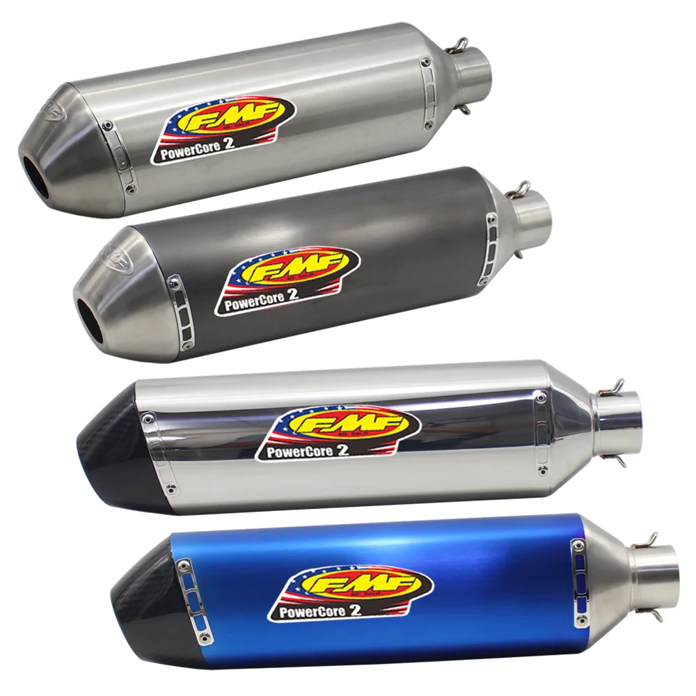 

Length 470mm Inlet 51mm Motorcycle Exhaust Muffler Pipe FMF Powercore 2 Universal Motocros Escape Moto Motocross Pitbike Scooter