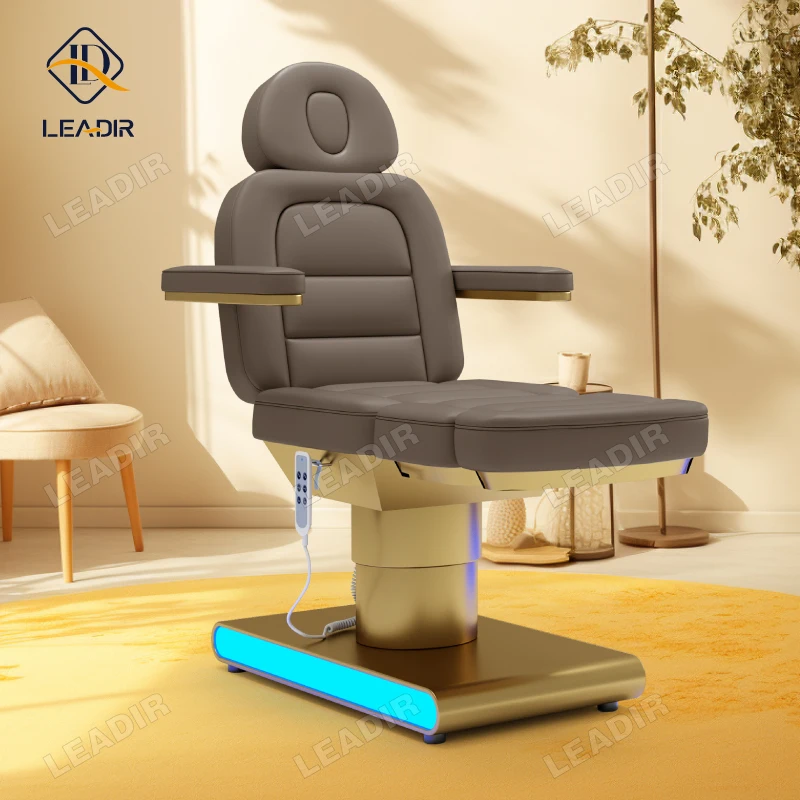 Salon Furniture New Electric Beauty Bed Pu Leather Facial Bed Beauty Massage 3 Motor Massage Table