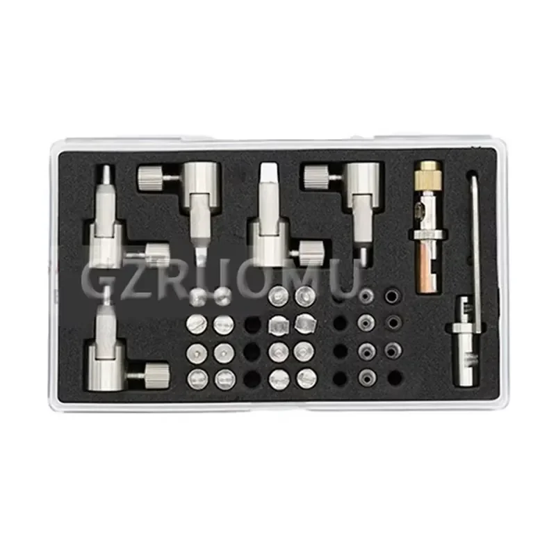 Multifunctional Leather Hole Puncher – Adjustable Manual Punching Machine for Round/Square/Oval Holes, Ideal for Watch Straps