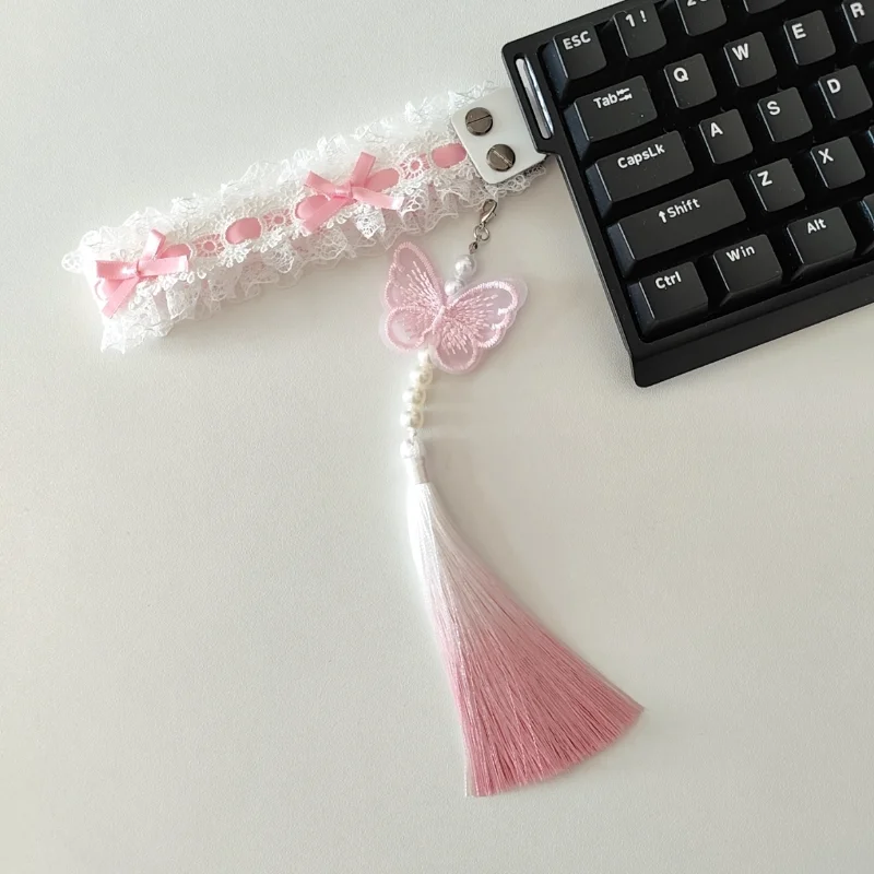 

Wooting60 Mechanical Keyboard Ribbon Custom Artisan Keyboard Strap Lace Ribbon Pendant Keyboards Support ATK68 Made60 ACE60