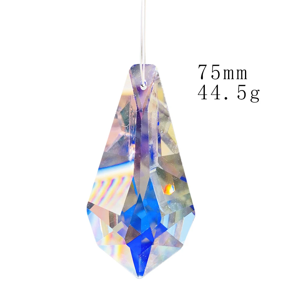 

Arrow Head Faceted Prism Rocket Fire AB Color Spear Crystal Rainbow Sun Catcher Chandelier Pendant Christmas Decor