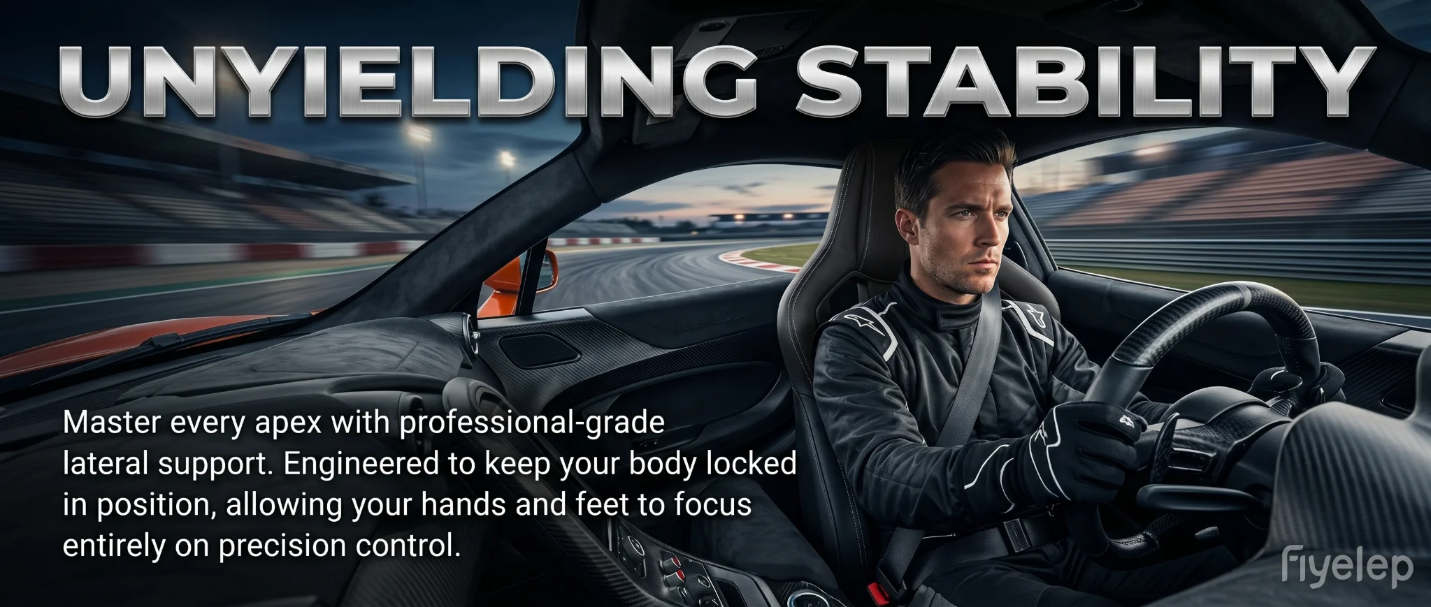 1039RTF Hot-Selling Universal Sim Racing Seat, Dual Adjusters & Dual Sliding Rails, Optional Carbon Fiber Backplate - view 5