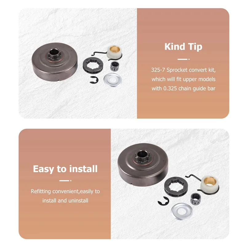 325-7 Clutch Drum Rim Sprocket Bearing Kit For Stihl MS180 018 017 MS170 MS250 MS230 MS210 MS180C Chainsaw-A27R