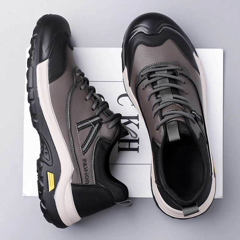 ​ حذاء بدون كعب للرجال الأكثر مبيعًا لعام 2025 - حذاء رياضي أبيض كلاسيكي، مسامي وممتص للصدمات، متين وغير قابل للانزلاق، مريح خفيف الوزن