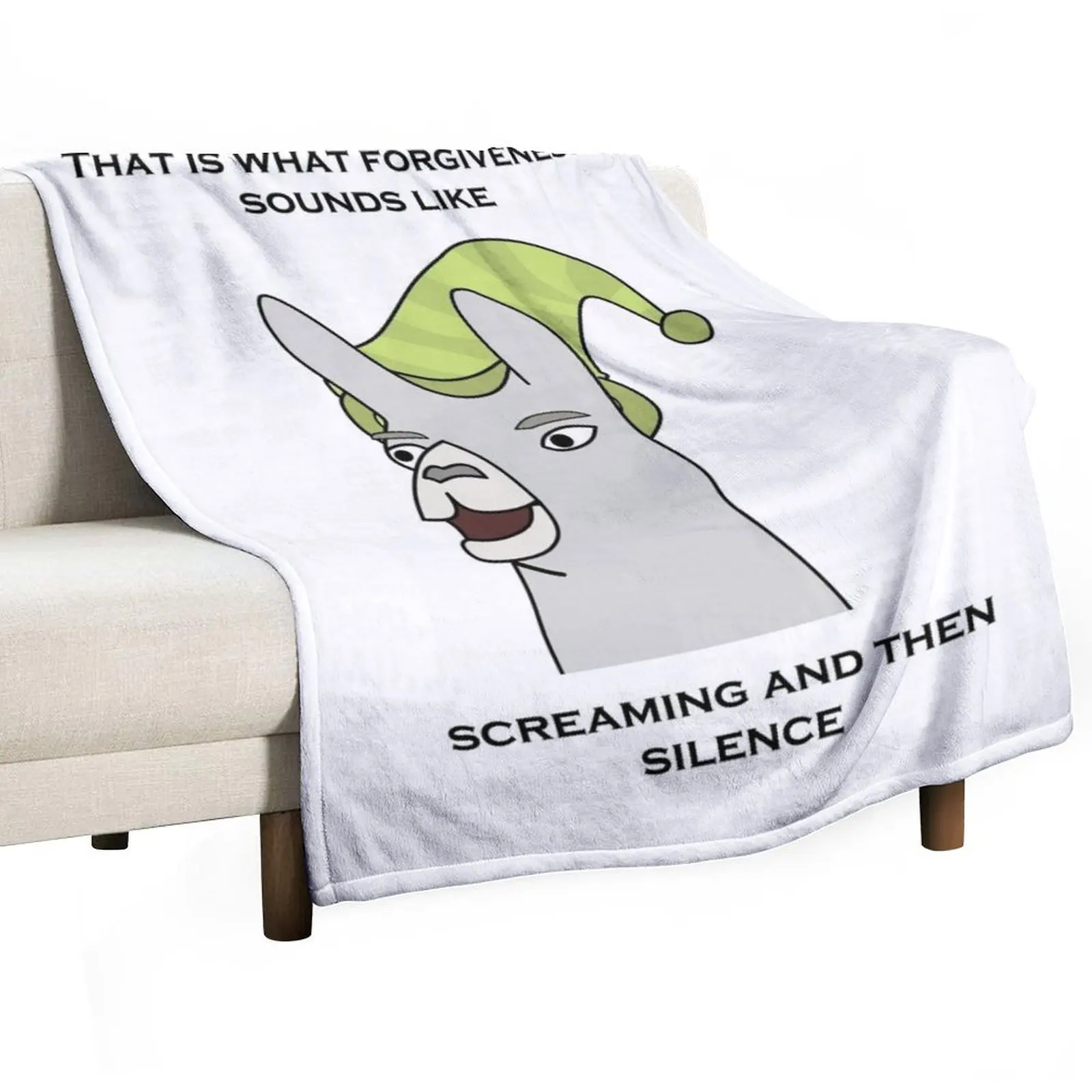 Llamas with Hats - That is what forgiveness sounds like Throw Blanket cosplay anime Thin Designers Sofas Kid'S Blankets