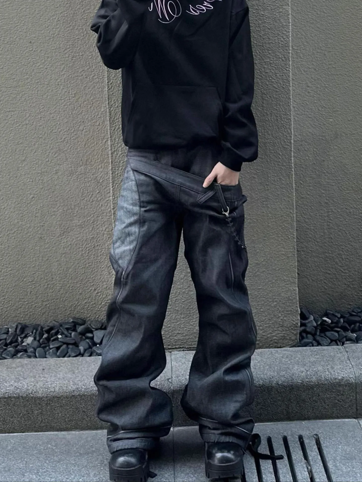 Women Y2k Baggy Boyfriend Jeans Harajuku Vintage Wide Leg Denim Trousers Japanese 2000s Style Jeans Pants Oversize Clothes