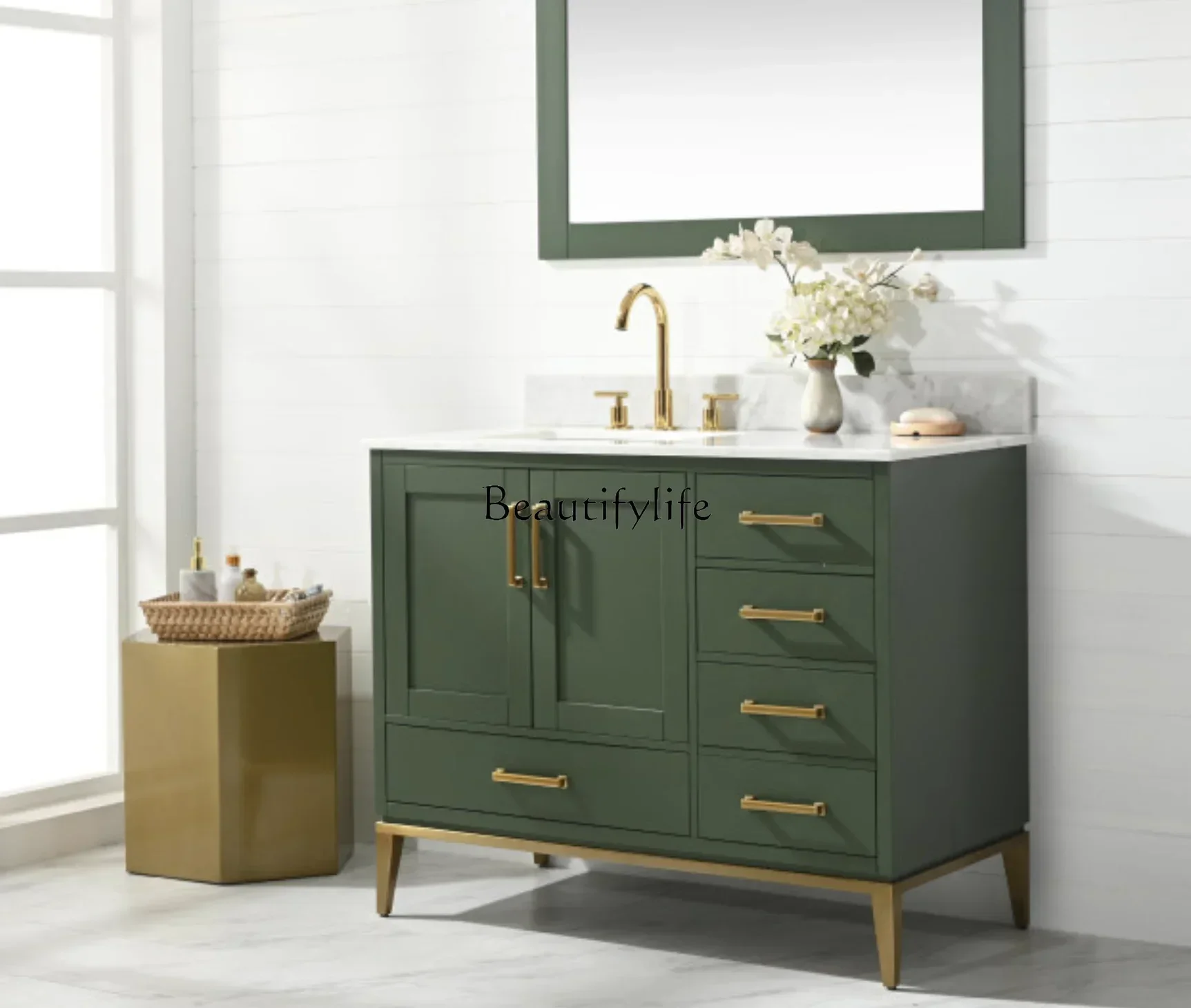 

11yj39 Mugu j minimalist light luxury foreign trade high-end export bathroom cabinet sink