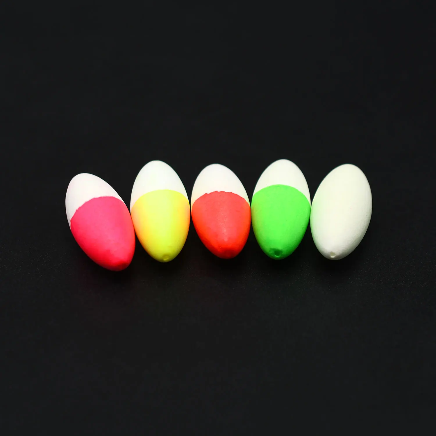 Assorted Eva Foam Fishing Bobbers Set Multi‑Color Two‑Tone Floating Buoys With Compartment Storage Box Freshwater Carp Fishing T