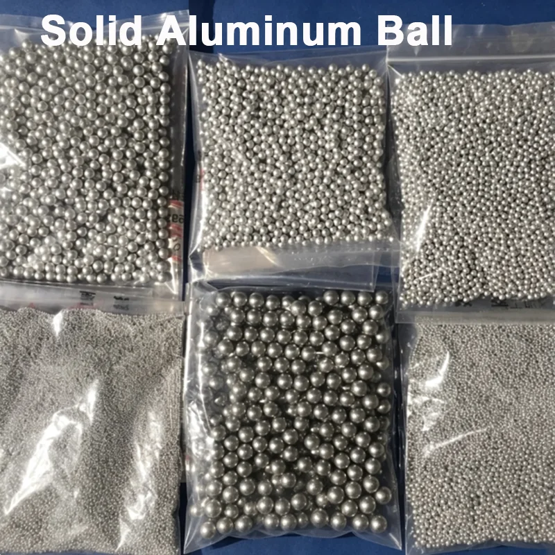 1-10000Pcs Solid 1060/1070 Aluminum Ball 0.5/0.6/0.7/0.8/0.9/1.0/1.1/1.2‑70mm Pure Aluminum Sphere Beads for Industrial DIY Part