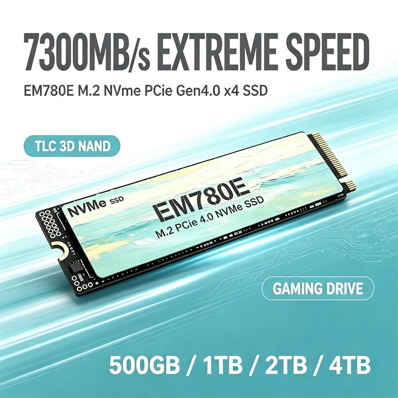 7300MB/s Internal M.2 NVMe SSD EM780E PCIe Gen4.0 X4 TLC 3D NAND 500GB 1TB 2TB 4TB 2280 Gaming Drive For PS5 PC Laptop