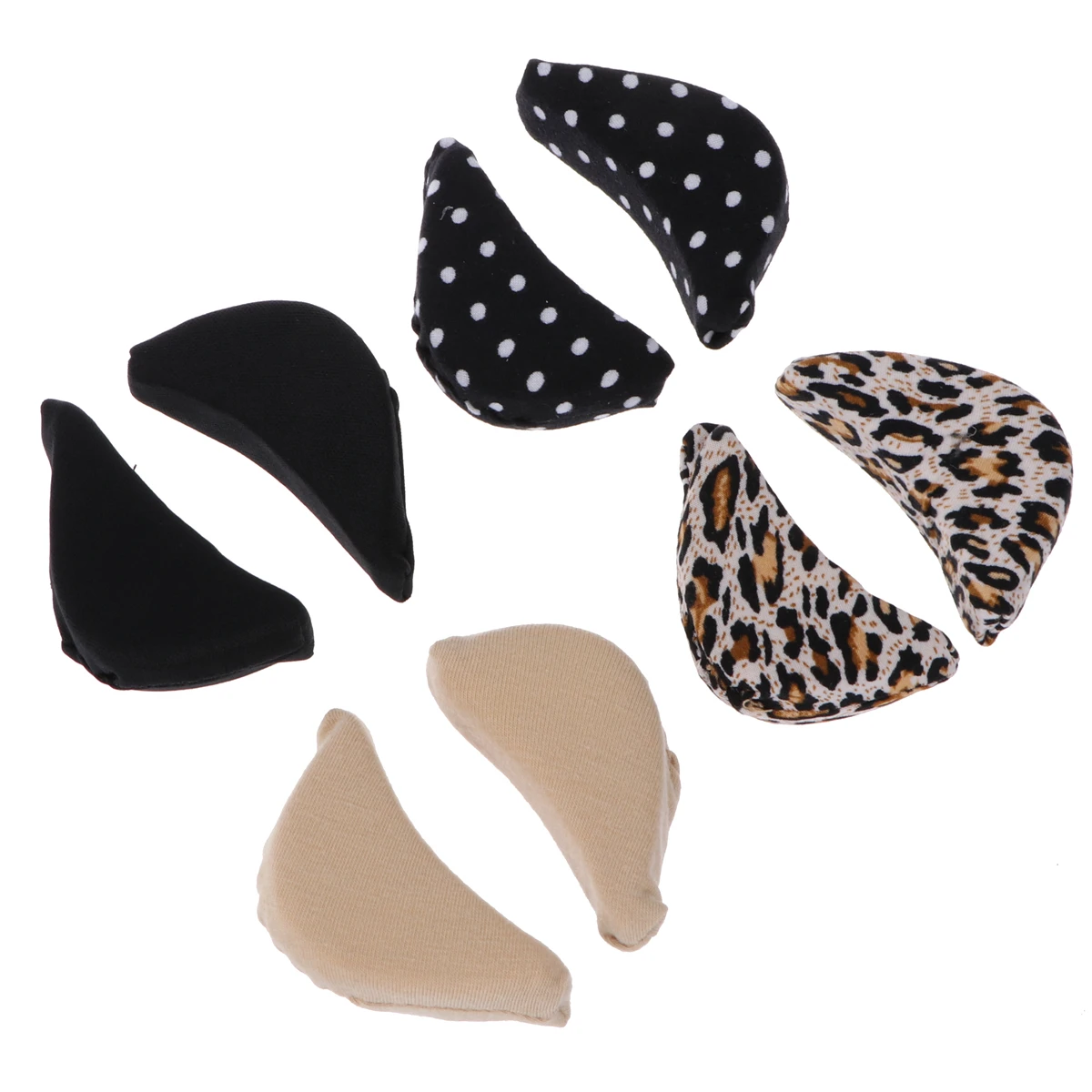 

8pcs Shoe Filler Sponge Inserts for Men Women Big Shoes Heels Loafers Boots Flats Sports Sneakers Toe Plug Reusable Foot Care