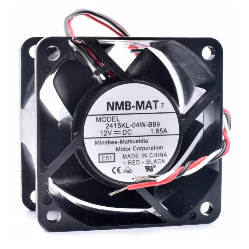 

Original 2415KL-04W-B89 6cm 6038 60x60x38mm 12V 1.65A 3 line server chassis cooling fan