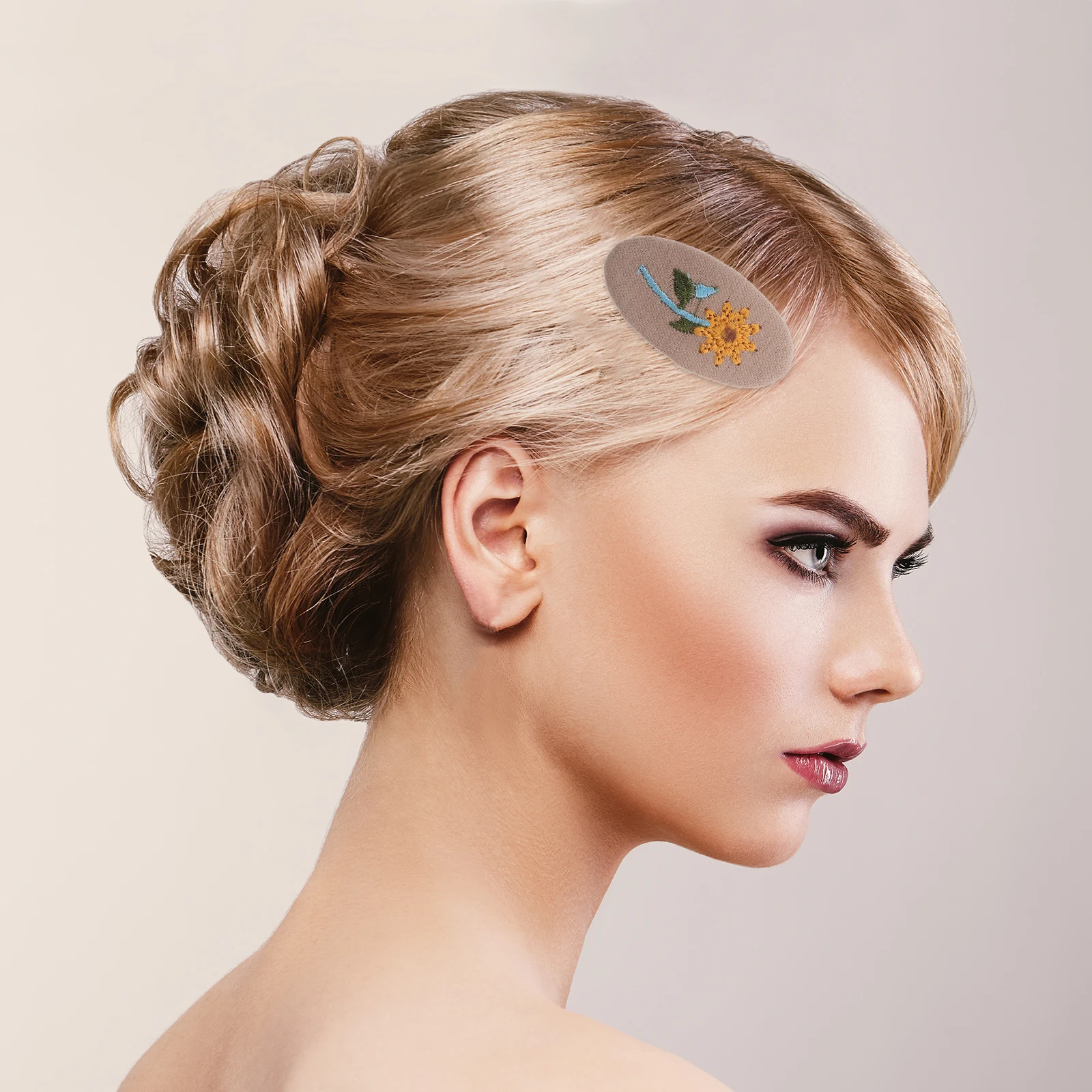 

2 Pairs Vintage Hairpin Small Clips Accessories for Girls Barrettes Flat Women's