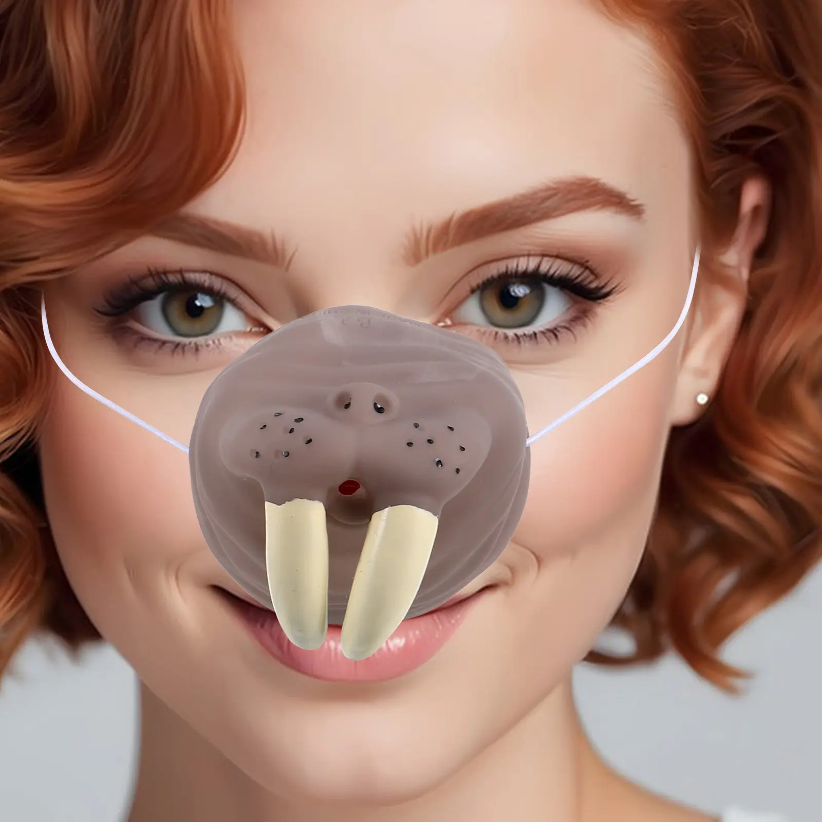 

Realistic Fake Walrus Nose Soft Rubber Costume Party Prank Novelty For Halloween Cosplay Masquerade Event Decor
