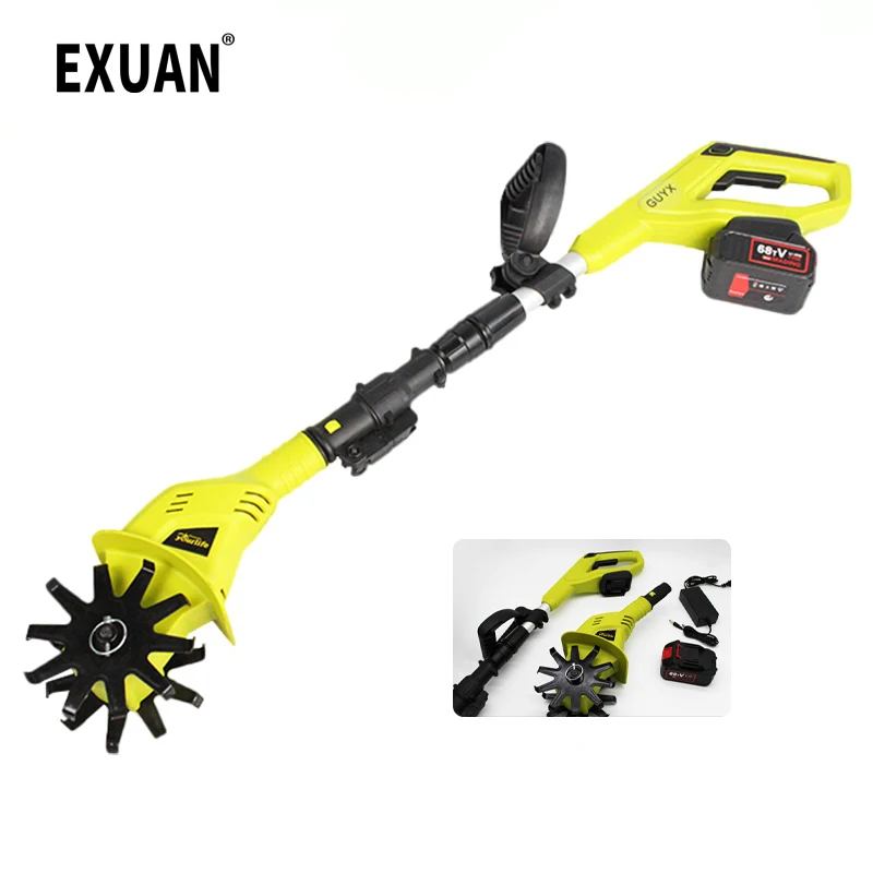 Electric Ripper Lithium Electric Cultivator Handheld Electric Weeder Ripper Small Weeder Grounding Machine Excavator Rotary