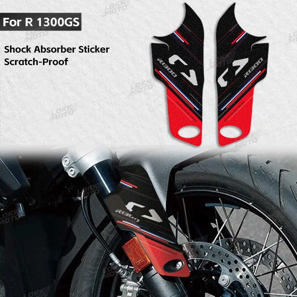 For R1300GS R 1300 GS r 1300 gs 2023 2024 2025 Motorcycle Frosted Stickers Front Fender Shock Absorber Guards Protection Decals