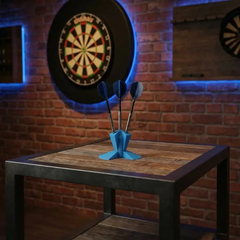 

New Dart Rack 3D Printed Minimalist Design Darts Holder for Home Bar Organization Game Room Storage Solution