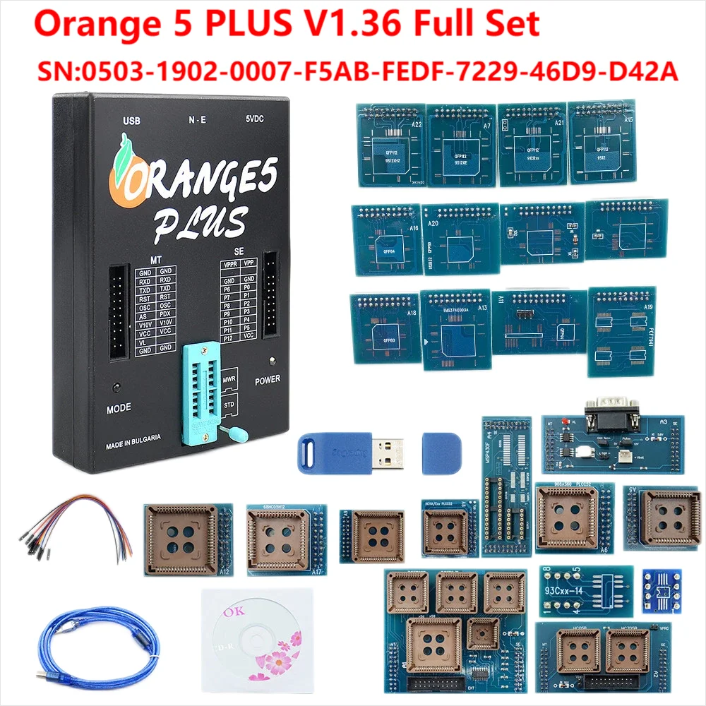 2021 High Quality OEM Orange5 Orange 5 Programmer with Full Adapter Software Orange 5 PLUS v1.36 newest version microsoft windows 10 pro box office 2021 pro plus box