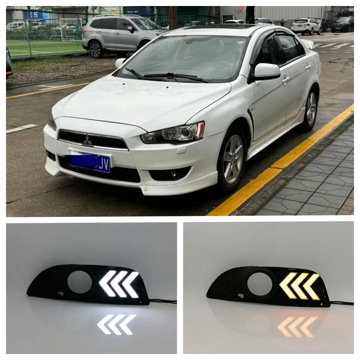 

LED DRL For Mitsubishi Lancer 2008 2009 2010 2011 2012 2013 Daytime Running Lights Waterproof Daylight Lamp With Dynamic Turning