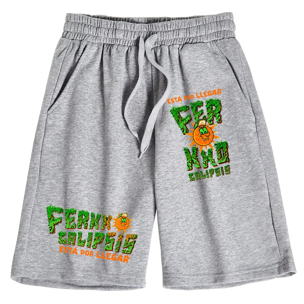 Feid Ferrxxo Calipsis Nitro Monster 2024 Tour Print Shorts Ferxxo Man Woman Loose Beach Cotton Ferxxocalipsis Short Pants