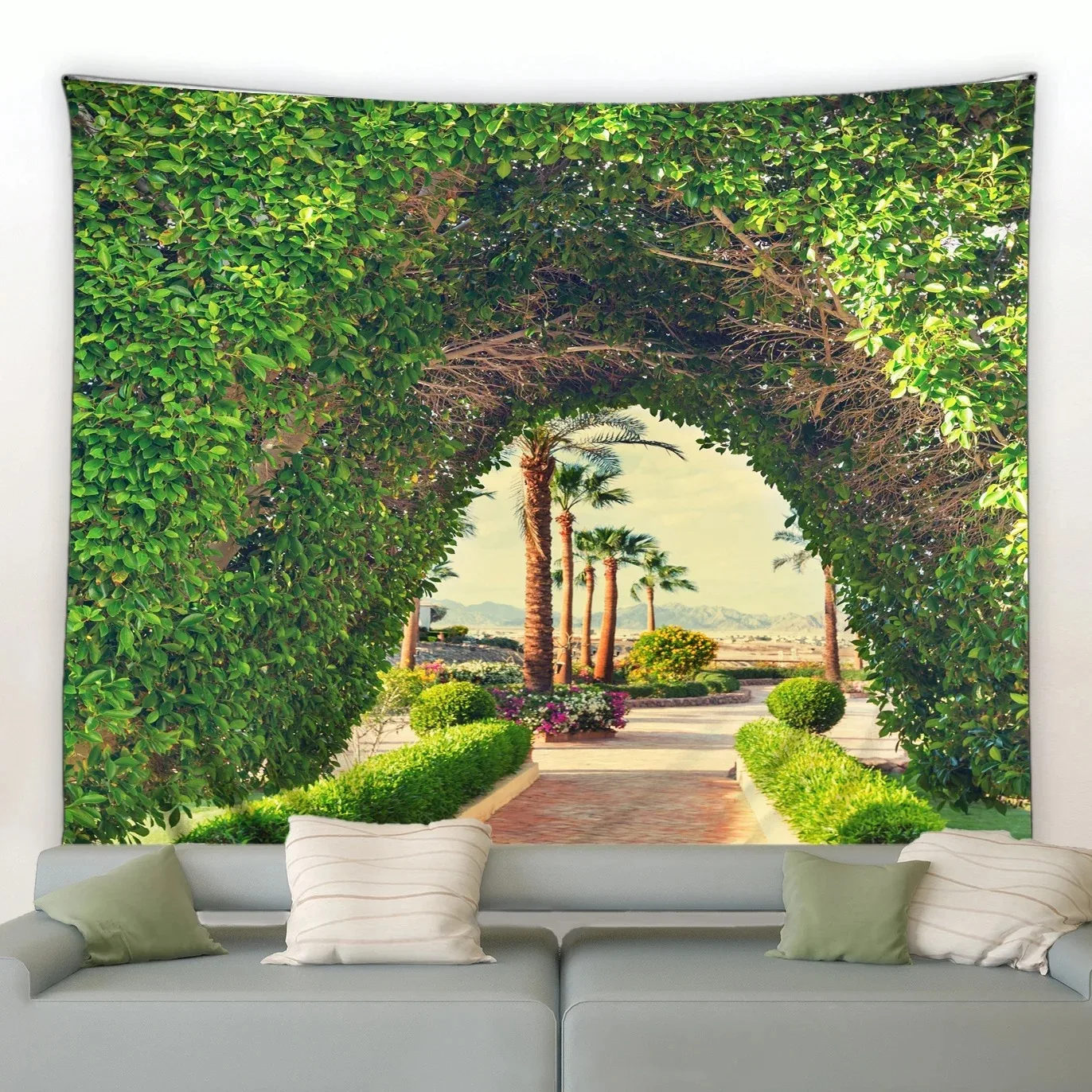 Spring Garden Flowers Wall Decor Tapestry Home Living Room Tapestry