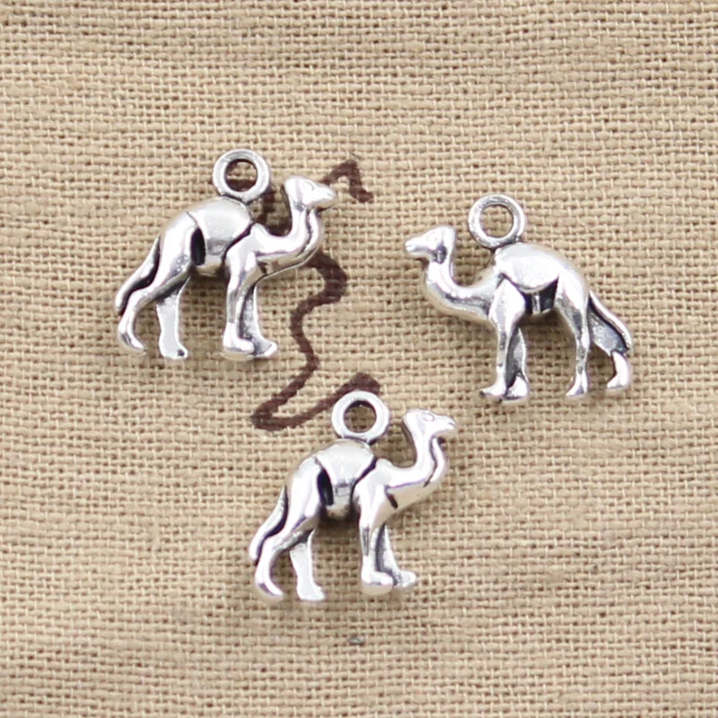 12pcs Charms Lovely Camel 15x14mm Antique Making Pendant fit,Vintage Tibetan Silver color,DIY Handmade Jewelry