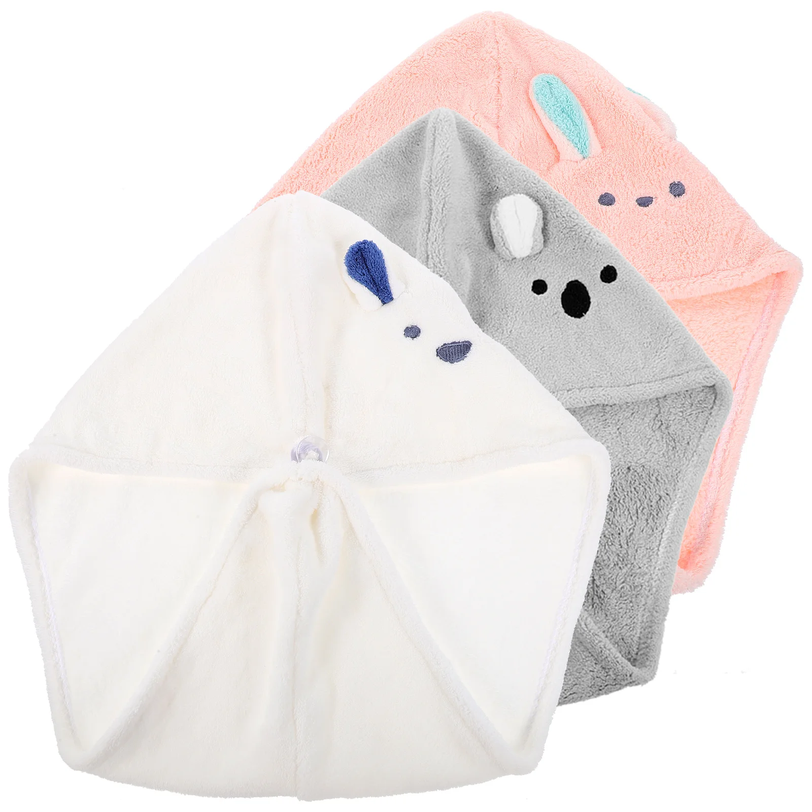

3pcs Soft Water Absorbent Coral Fleece Towel Quick Drying Bath Face Face Washing Towel Kids Friendly Safe Use