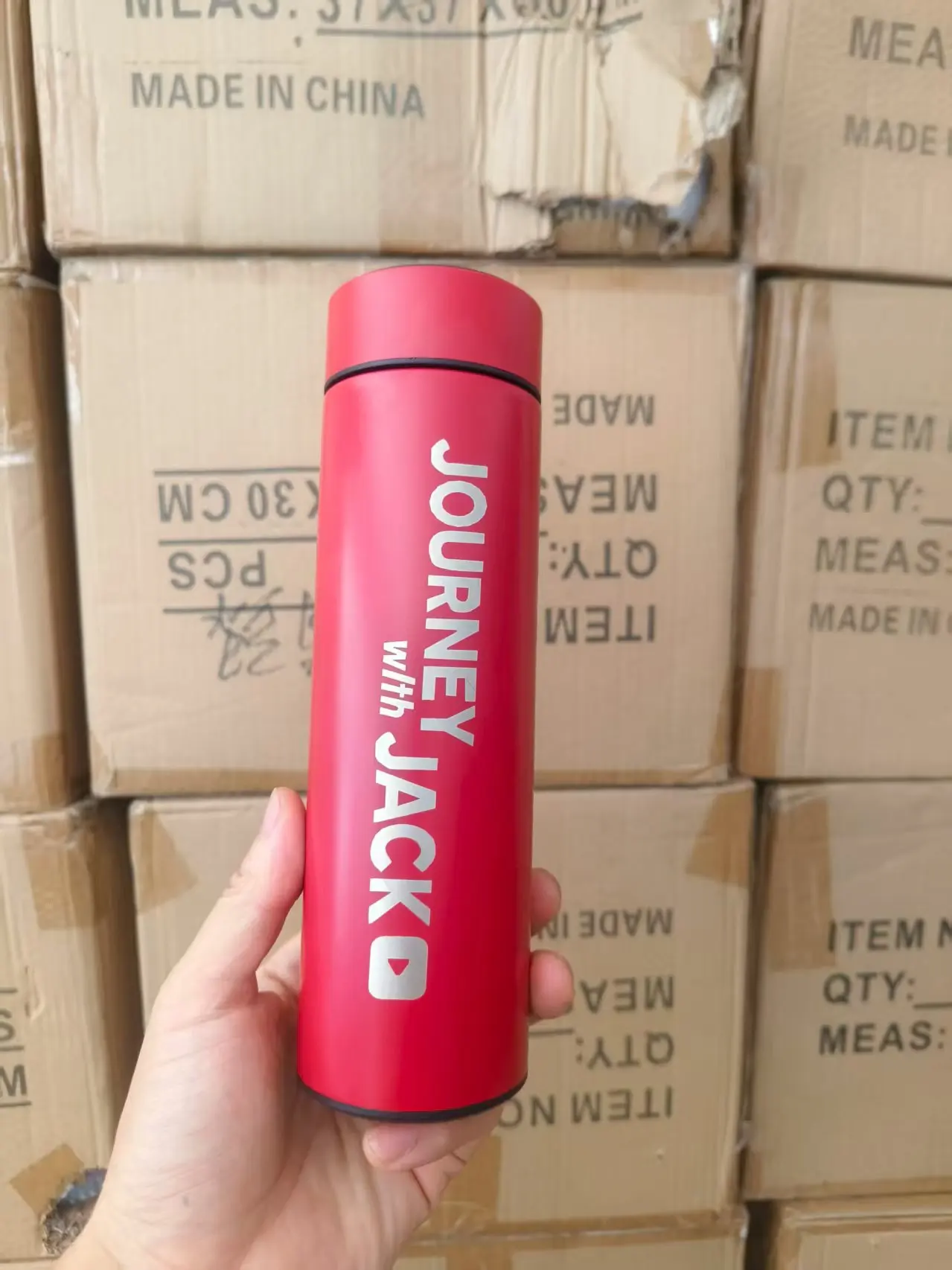 Custom LOGO Pic stainless steel insulated intelligent temperature measurement water cup temperature display business gift cup
