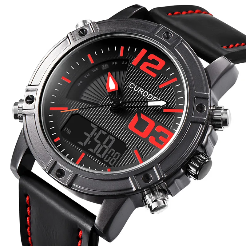 

Reloj Hombre CURDDEN Brand Men Watches Fashion Leather Band Multifunctional Electronic Watch Montre Homme Relogio Masculino 2026