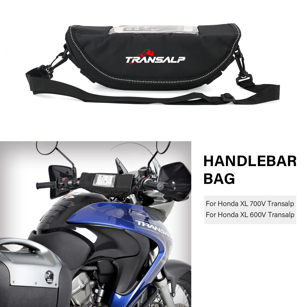 

Handlebar Bag For Honda XL700V Transalp XL 700 V Transalp XL 600 V Motorcycle Han dlebar Waterproof Bag Travel Portable ToolKit