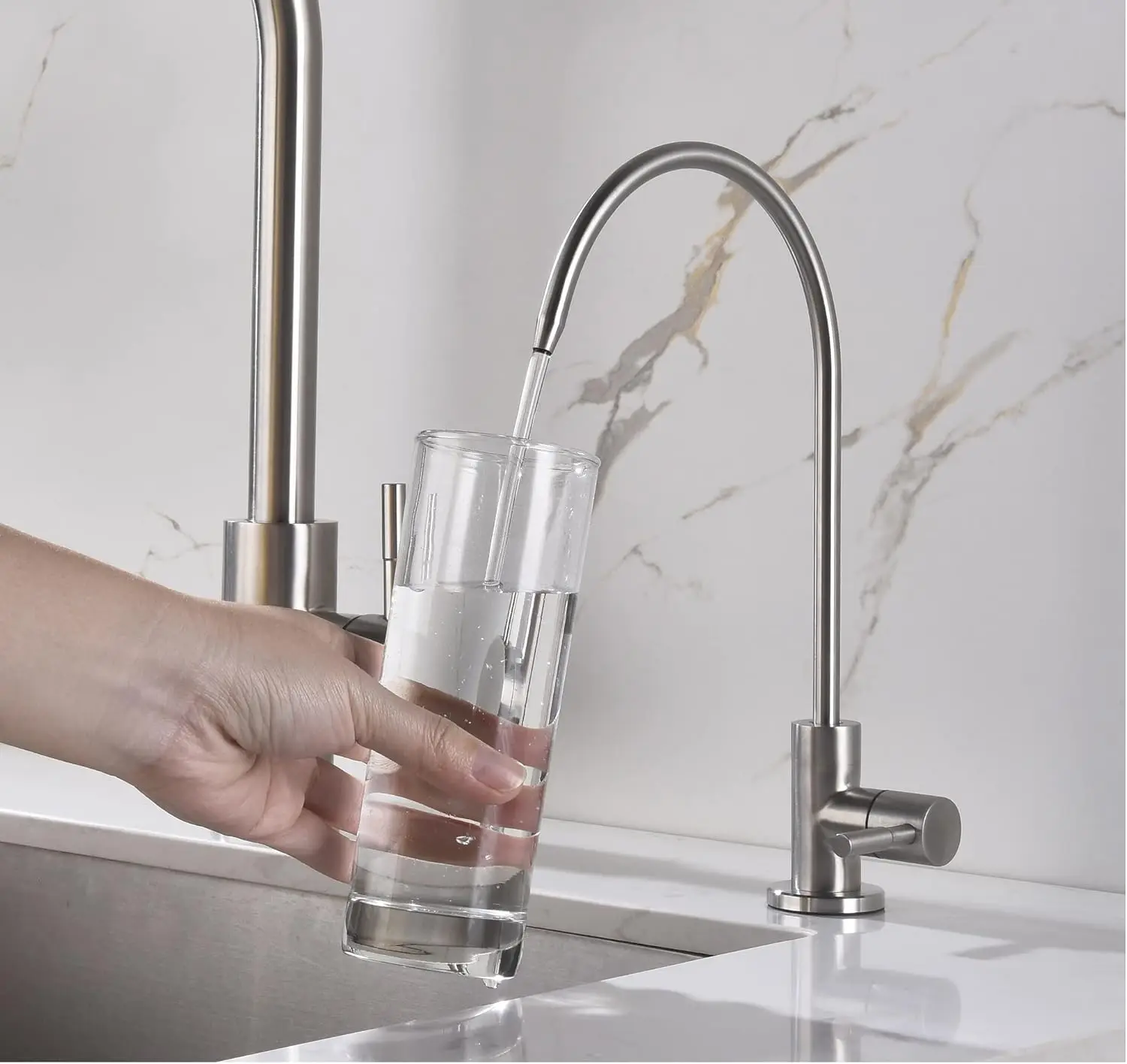 

Кран для питьевой воды из нержавеющей стали, одиночный фильтр для холодной воды, кран для кухонной барной раковины, система фильтрации воды обратного осмоса