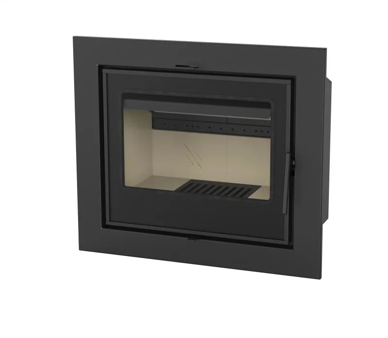 R1101A 11KW Large Viewing Window Insert Wood Stove Indoor Embedded Wood Burning Stove Fireplace