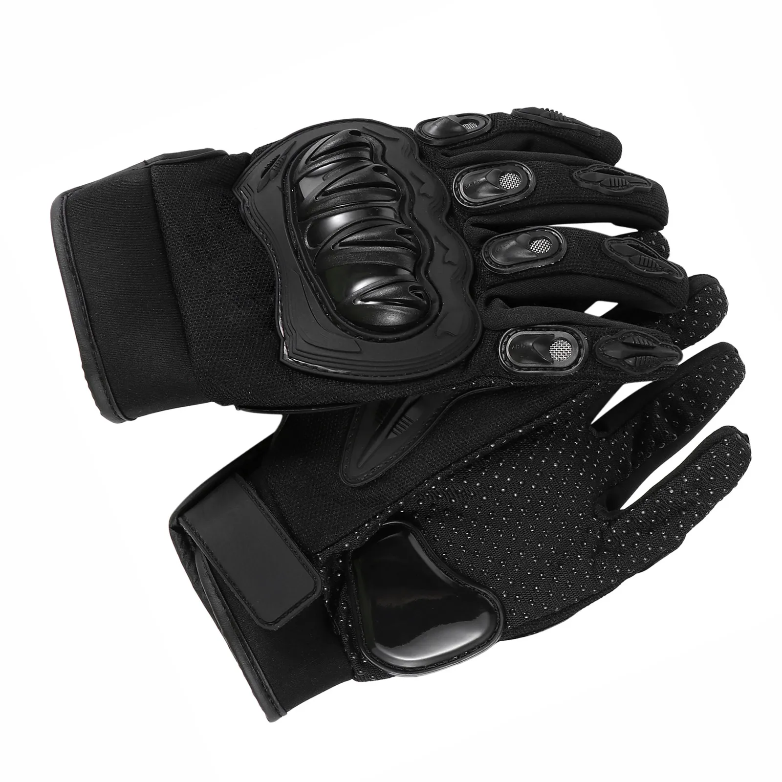 

1Pair Cycling Gloves Black Full Finger Windproof Outdoor Riding Gloves for Motorcycle Bike Sports Fitness Racing Man Woman Adult