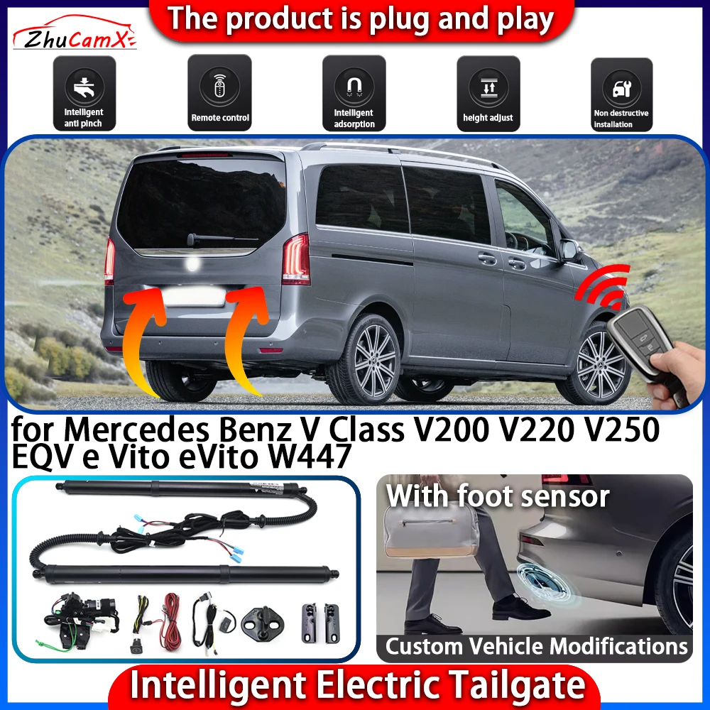 

Smart Powered Tailgate System for Mercedes Benz V Class V200 V220 V250 EQV e Vito eVito W447 Automatic Intelligent Lift Kit