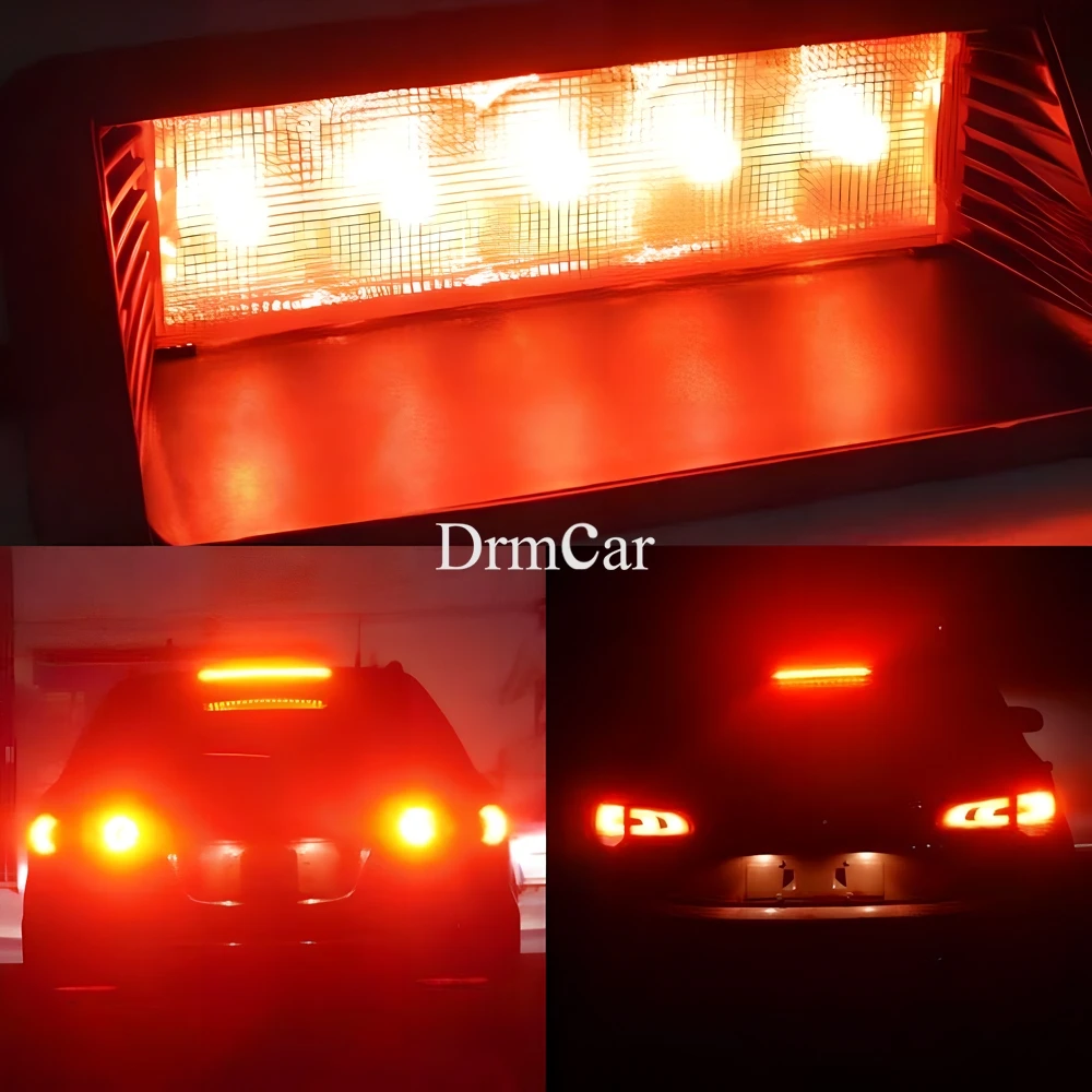 Ampoule Led T20 2/4/10X 1156 1157 T20, clignotant arrière de voiture 5630 3SMD, frein de voiture, feu de recul pour stationnement, stroboscope rouge blanc 12V