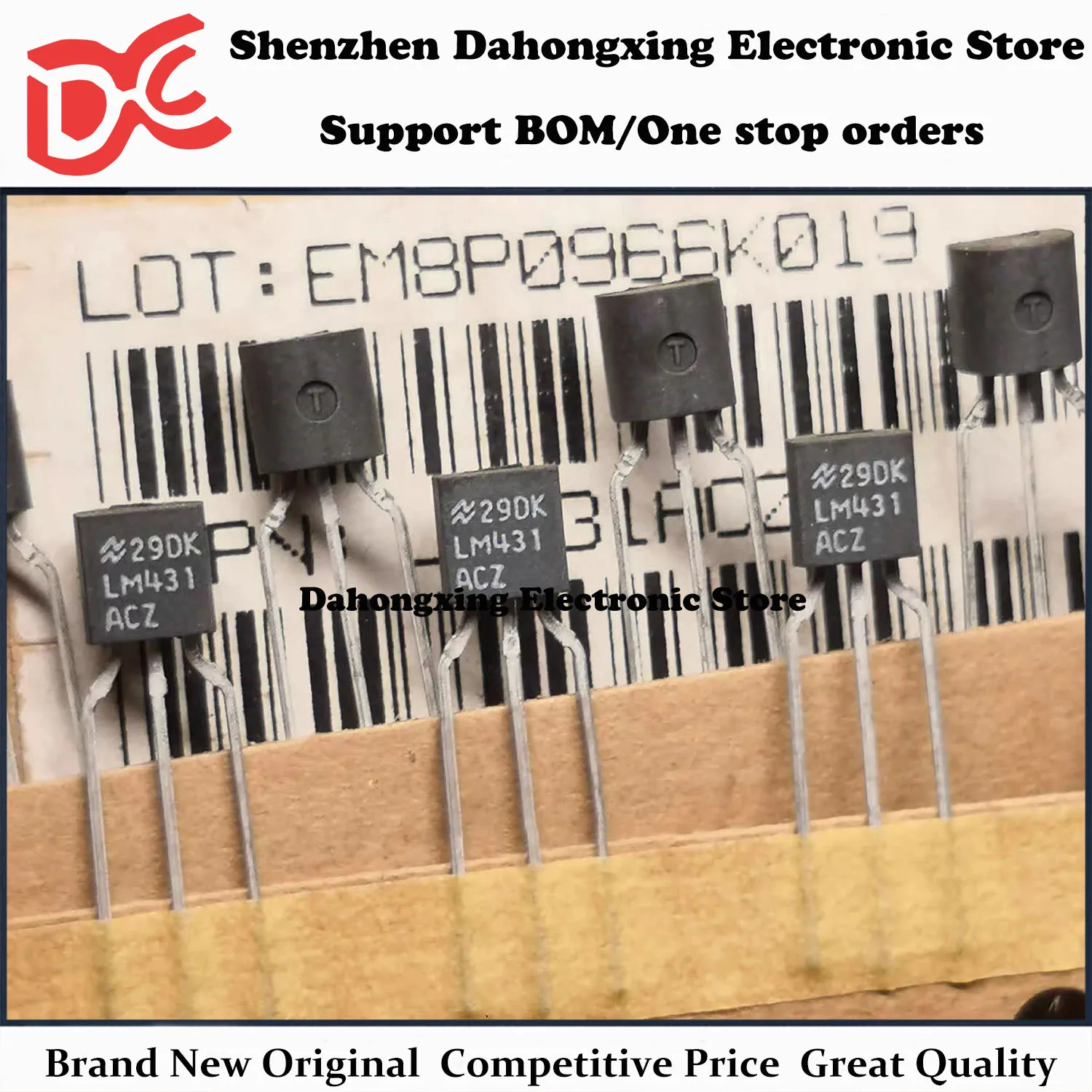 New Original 20Pcs LM431 LM431ACZ TO-92 Adjustable Voltage Regulator IC Transistor Electronic Components Great Quality