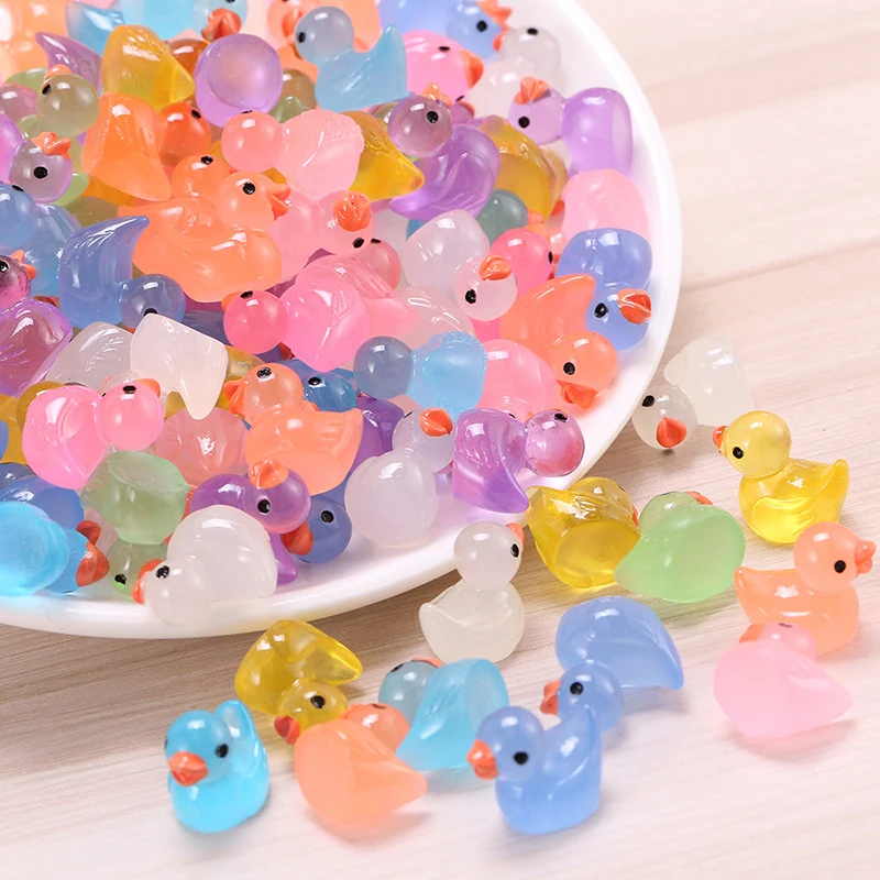 30pcs Mixedcolor Mini Duck Miniature Figurine Ornaments Animal DIY Crafts for Desk Pot Landscape Car Garden Home Decoration