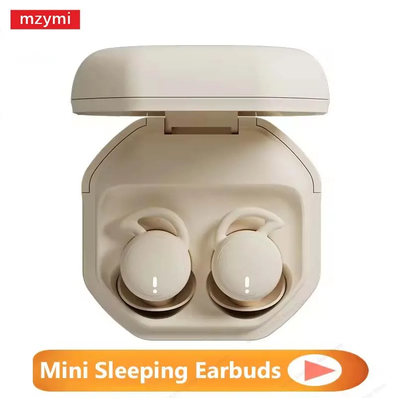 

Mzymi Wireless Sleeping Headphones Bluetooth 5.3 Earphones Invisible Noise Cancelling TWS Comfortable Earbuds Headset With Mic