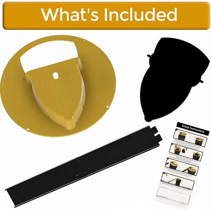 دلو مصيدة ماسك فأر ذكي ، إعادة ضبط تلقائية ، قلاب ، غطاء منزلق ، بعد اصطياد الفئران