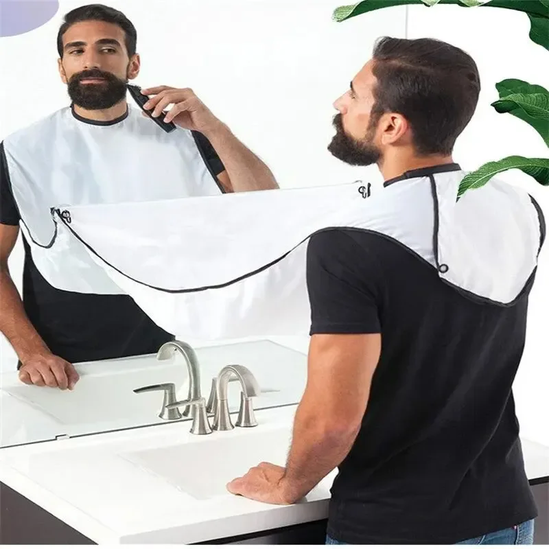 

Shaving Trimming Beard Styling Suction Cup Shaving Bib Hairdressing Bib
