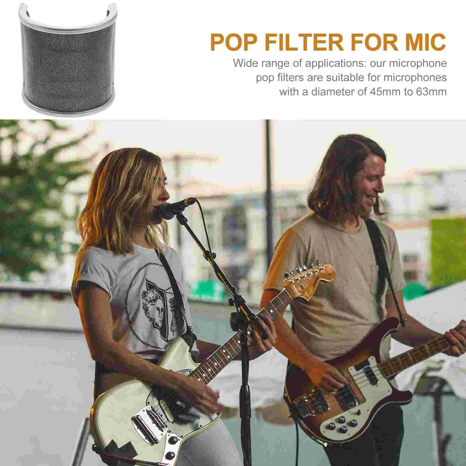 Popfilter voor microfoon Blowout-schermfilters Accessoires Draagbare zangcabine