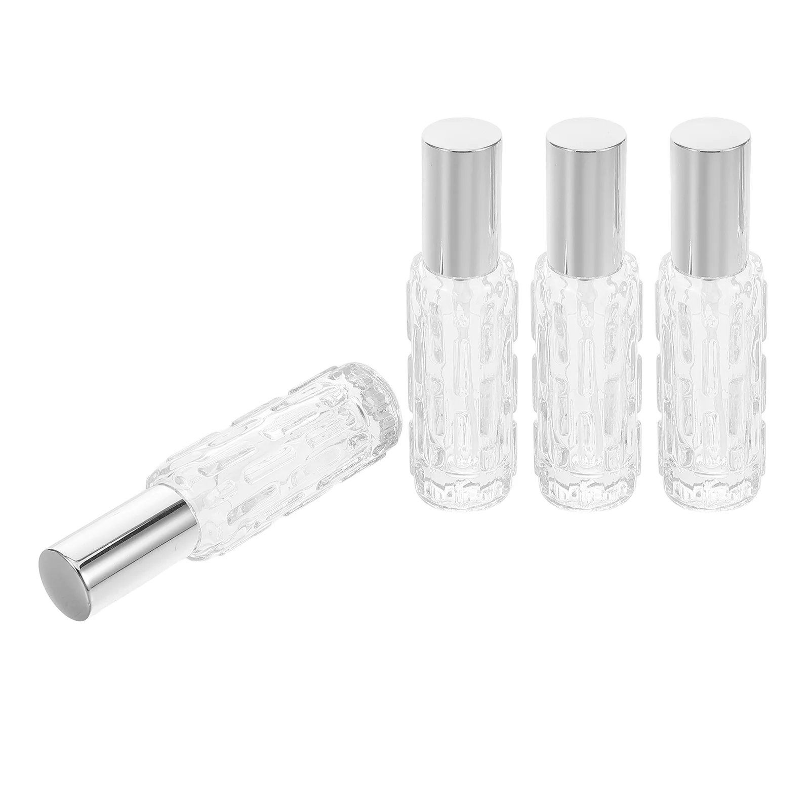

4 Pcs Spray Bottles Bitters Aluminum Bar Glass Sprayer Mist Transparent Oil Mister Travel