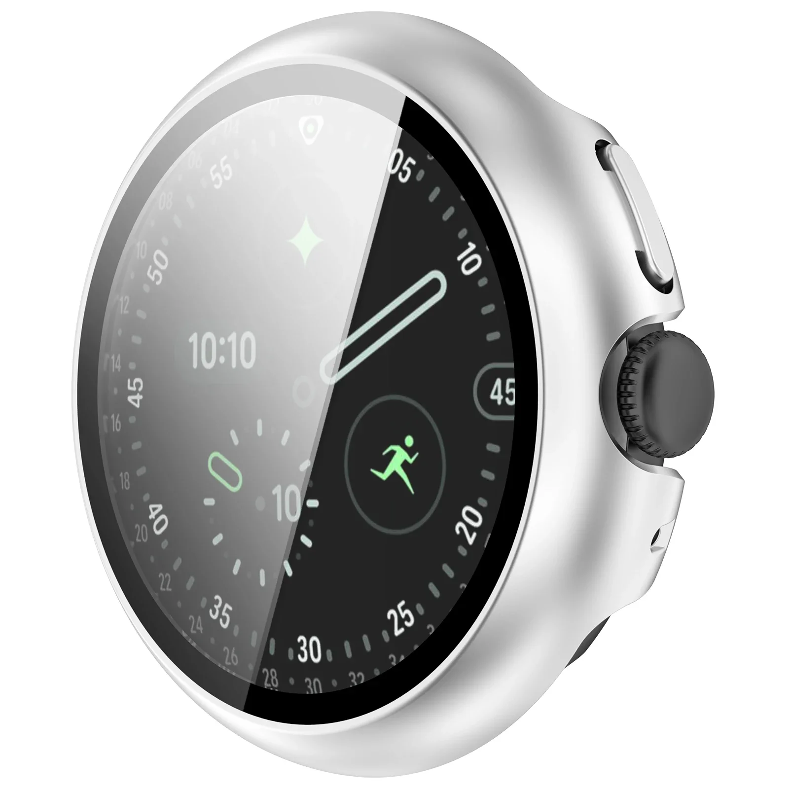 Gehärtetes Glas + Hülle für Google Pixel Watch 5 41mm 45mm, Hart-PC Rundumschutz-Bumper mit Displayschutzfolie für Google Pixel Watch 4 – Detail 28
