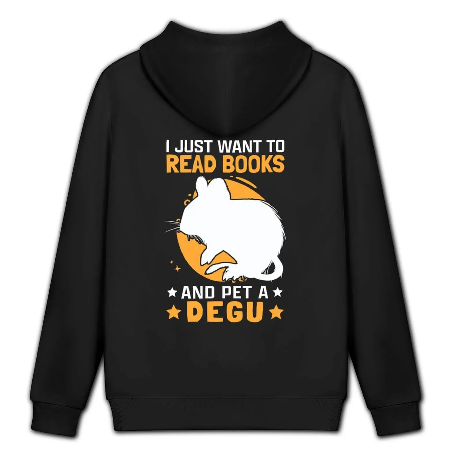 Degus and Books Чилийский грызун Дегу Толстовка мужская одежда японский стиль толстовка комплект дизайнерские Фото №5