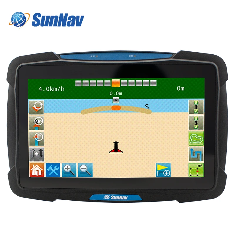 SunNav AG1000 نظام تسوية الأرض الدقيق بنظام تحديد المواقع 410-470 ميجا هرتز لتسوية الأراضي عبر الأقمار الصناعية وتسوية الليزر