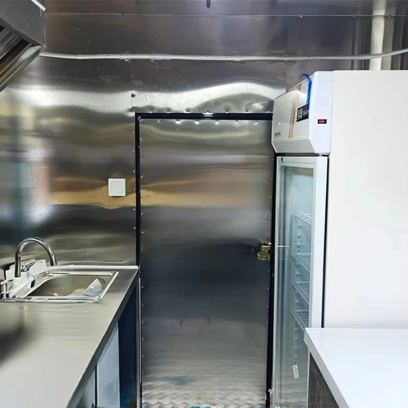 Customized 10FT Street Small Mobile Food Kiosk Catering Ice Cream Trailers Fully Equipped Food Truck Coffee Truck Hot Dog Cart
