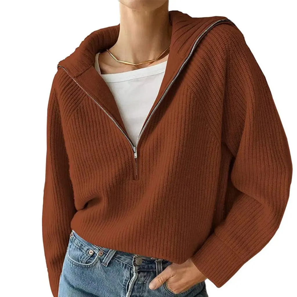 

Women's European American Style Knitted Top Short Coat Fashion Trendy Knitwear Hot Sale Personalized